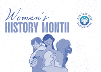 Women's History Month March Postcard