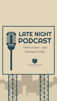 Late Night Podcast Facebook Story