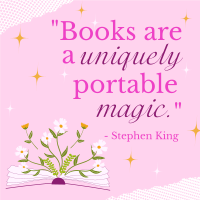 Book Magic Quote Instagram Post Image Preview