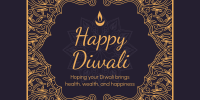 Fancy Diwali Greeting Twitter Post