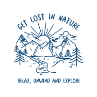 Lost In Nature Instagram Post Design