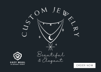 Custom Jewelries Postcard Image Preview