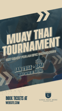 Muay Thai Tournament Instagram Reel Design