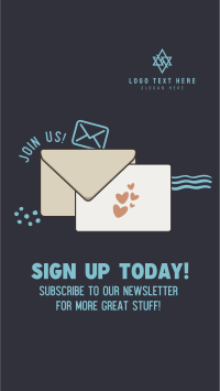 Join Our Newsletter Facebook Story