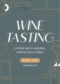 Elegant Wine Tasting Poster