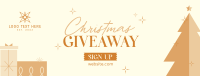 Christmas Holiday Giveaway Facebook Cover