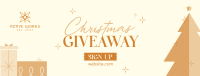 Christmas Holiday Giveaway Facebook Cover Design