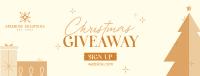 Christmas Holiday Giveaway Facebook Cover Image Preview