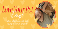 Retro Love Your Pet Day Twitter Post