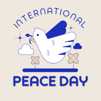 Retro Peace Day Instagram Post Image Preview