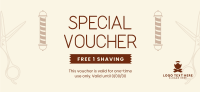 Barber Special Gift Certificate Design