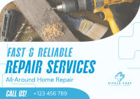 Handyman Repair Service Postcard