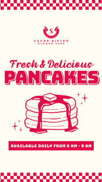 Retro Pancakes Facebook Story Image Preview