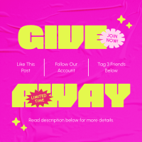 Quirky Modern Giveaway Instagram Post