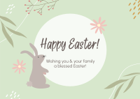 Happy Easter Spring Postcard