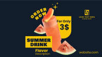 Summer Drink Flavor  Facebook Event Cover