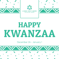 Kwanzaa Cultural Pattern Instagram Post