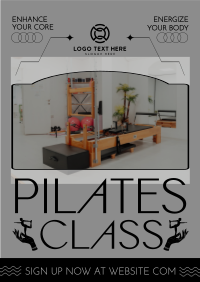 Rustic Pilates Class Flyer