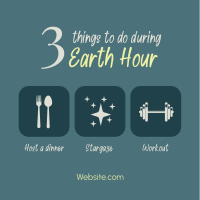 Earth Hour Activities Instagram Post Image Preview