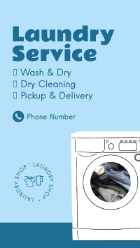 Laundry Services Facebook Story Design