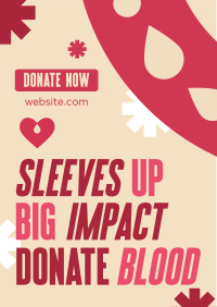 Droplet Blood Donation Flyer