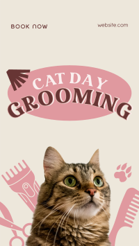 Cat Day Grooming Instagram Story