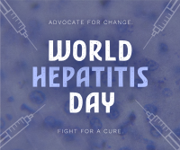 Minimalist Hepatitis Day Awareness Facebook Post