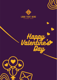 Simple Valentines Greeting Poster