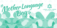 Abstract International Mother Language Day Twitter Post