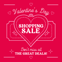 Minimalist Valentine's Day Sale Instagram Post