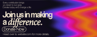 Fluid Gradient Fundraising Facebook Cover Design