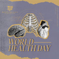 Vintage World Health Day Instagram Post Image Preview