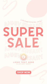 Cheerful Sale on Our Anniversary Instagram Story