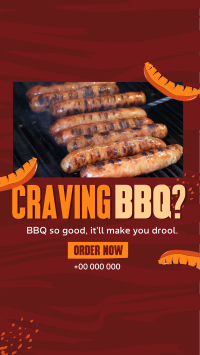 BBQ Restaurant Hot Dogs Instagram Reel Design