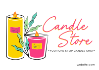 Candle Store Postcard example 2