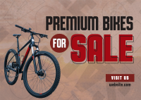 Premium Bikes Super Sale Postcard