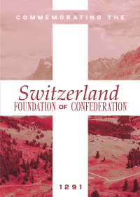 Switzerland Confederation Commemoration Flyer