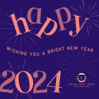 Bright New Year Instagram Post Design