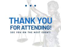 Law Conference Thanks Thank You Card Image Preview