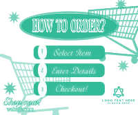 Order Instructions Retro Facebook Post