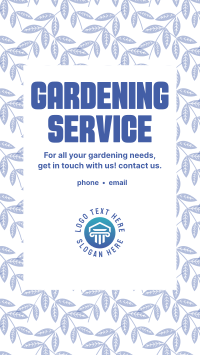 Gardening Service Facebook Story example 1