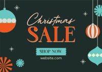 Ornamental Christmas Sale Postcard