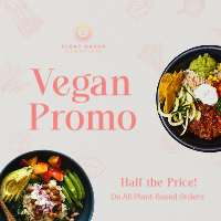 Minimalist Vegetarian Meals Instagram Post Design