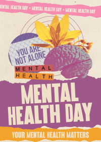 Scrapbook Mental Health Day Flyer