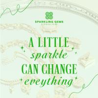 Sparkling Jewelry Quote Instagram Post Image Preview