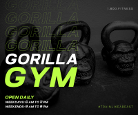 Gorilla Gym Facebook Post