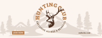  Hunting Club Deer Facebook Cover Design