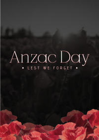 Anzac Poppies Flyer