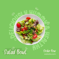 Vegan Salad Bowl Instagram Post