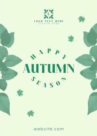 Autumn Season Leaves Poster